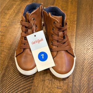 Cat & Jack Tan Kids High-Top Sneakers